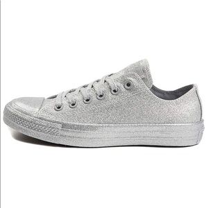 NEW silver glitter sneakers